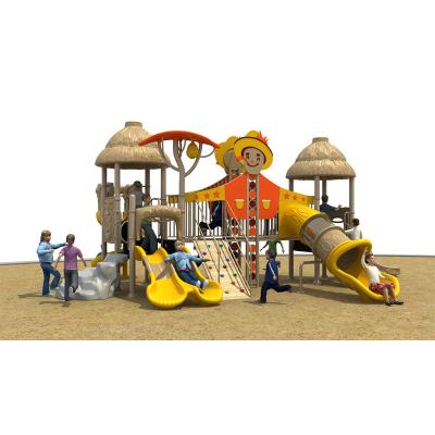 China Engineering Plastics + Galvanized Steel Pipe Scarecrow Combo Slide Slide For Kids Playground Amusement Park Indoor Commercial Customized Park for sale