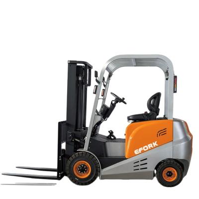 China Advertising Company Four Wheel Electric Forklift Rechergeble Stacker 1.5 Ton 2 Ton 2.5 Ton 3 Ton for sale