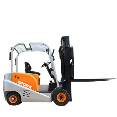 China Advertising Company AC Motor Forklift 4 Wheel Electric Counterbalance Full Forklift With Container Mast for sale