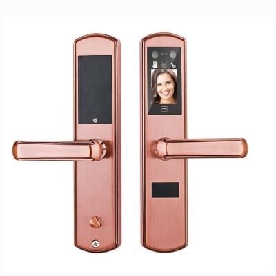 China Sell Well Smart Lock Camera Door Smart Door Lock With Face Recognition Smart Card 909 Lock for sale