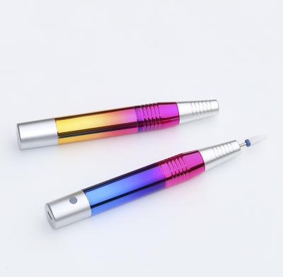 China New Arrival Speed Adjustable Cordless Colorful Cordless Nail Drill Portable Pen Machine Nail Drill for sale