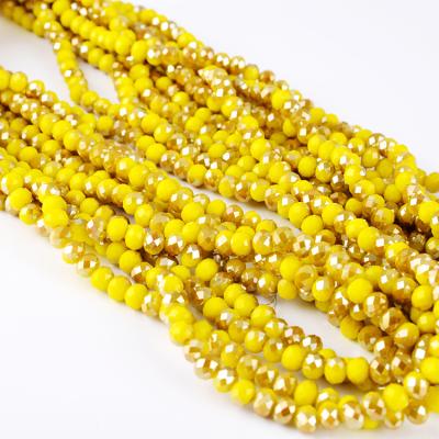 China Colorful Jewelry Beads Faceted Spheroidity Glass Beads For Jewelry Making 8X11mm Rondelle Crystal Beads For DIY Decoration Accessories for sale