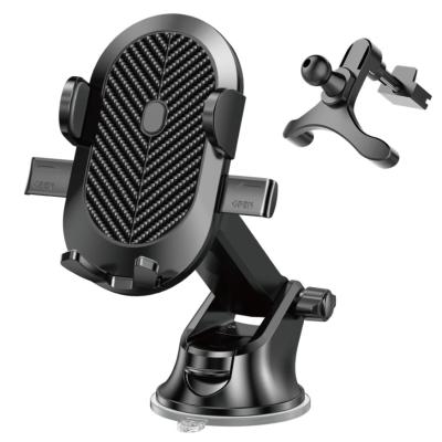 China Car Phone Holder Adjustable Universal In Car Cell Phone Holder Stand Mount GPS Holder For Mobile 360 Degree Rotatable Fit for sale