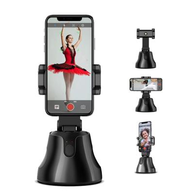 China Adjustable Auto Face Tracking Phone Holder 360 Rotation Face Phone Tracking Smart Shooting Camera Mount for Shooting Vlog Live Streaming for sale