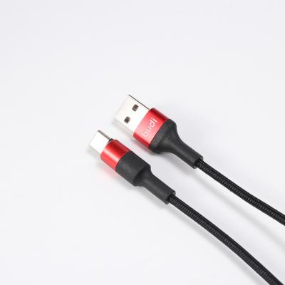 China Budi Multi Cheap Price Nylon Braided Data Transfer Cable High Speed USB Cable Type-C Charging Metal Shell In Factory Mobile Phone Cable for sale