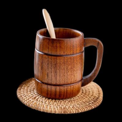 China Europe Wooden Barrel Mug-Personalized Wooden Beer Mug Gift for a man gift for friend for sale