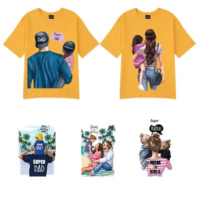 China Garment \ Jeans \ Shoes \ Bags\Socks High Quality couple logo sticker dtf transfers screen print transfers iron on transfer print on t-shirt for sale