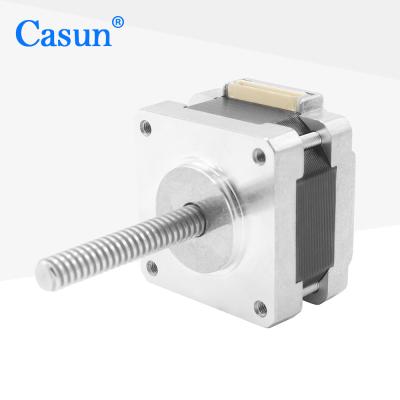 中国 25mm鉛ねじ捕虜のステッピング モーター4段階の12V NEMA 16のステッピング モーター 販売のため