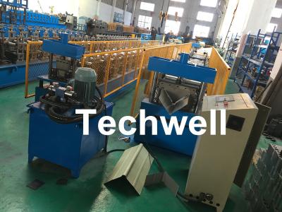 Cina Rotolo del cappuccio di Ridge del tetto che forma macchina con la trasmissione a catena semplice, 15 supporti di formazione delle stazioni in vendita