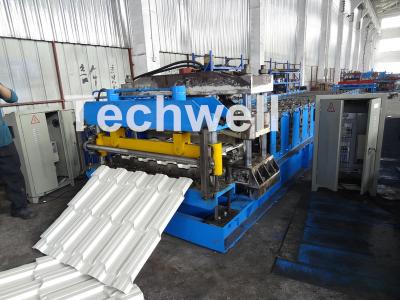 Cina il rotolo delle mattonelle del metallo 7.5KW che forma la macchina per l'acciaio di colore/ha galvanizzato la bobina in vendita