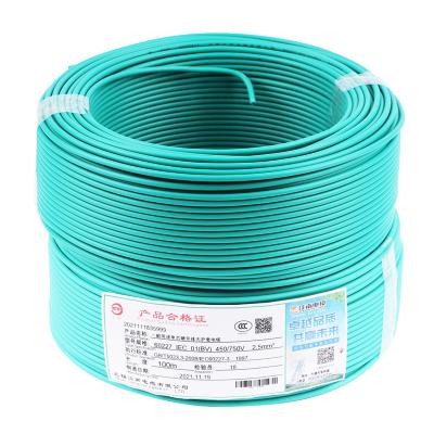 China Cable Protection YUNI 1.5mm 2.5mm 4mm 6mm building pvc insulation copper electricity electrical cable wire for sale