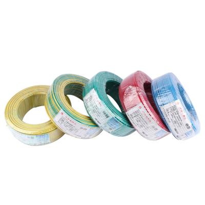 China Cable Protection YUNI copper PVC insulated Electrical House Wiring 2.5mm 4mm 6mm 10mm 16 25 electric wires for house building for sale