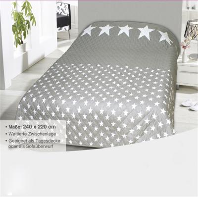 China Hot sale home 100%polyester printed needlework quilts oeko-100 standard star design thicker sheet comforter for sale