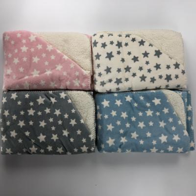 China Soft Sherpa Fleece Anti-pilling Fleece Blanket Double Layer Warm Blanket Coral Fleece Blanket for sale