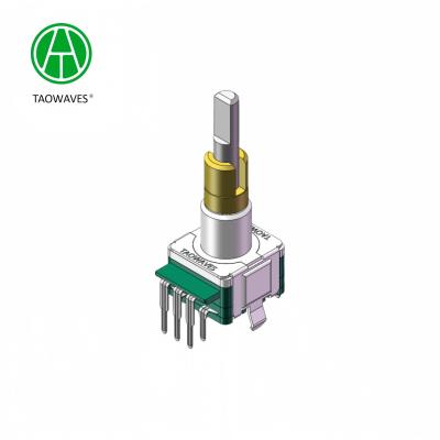 China EC11 Encodificador rotativo de doble eje con interruptor Encodificador de doble eje de metal en venta