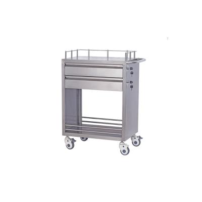 China Professional High Quality 304 Stainless Steel Disc Cabinet Stainless Steel Hospital Medical Trolley for sale