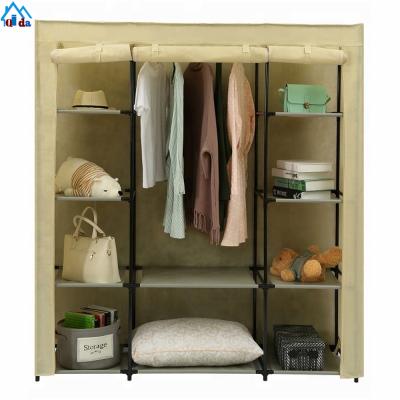 China (Size)Adjustable Bedroom Closet Fabric Cloth Wardrobe Wardrobe Cabinets For Sale for sale