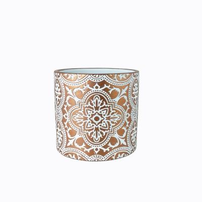 China Eco-Freindly Cheap E-commerce Gold Ceramic Flowerpot Factory Hot-selling Custom Flower Pots and Planters for sale