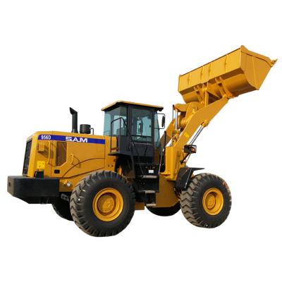 China Used in road 4 ton 5 ton 6 ton loader diesel telescopic boom small mini 4 wheel loader front end loader with grapple for sale