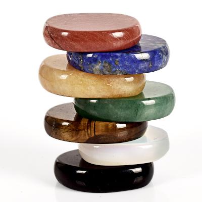 China Decoration Crystal Wafer, Chakra Yoga Energy Stone Semi Precious Colorful Irregular Healing Crystal Wholesale for sale