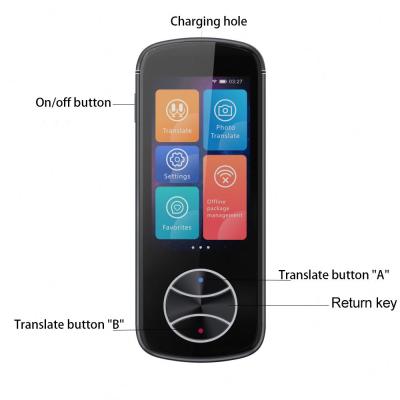 China Wifi Smart Interpreter Device 106 Languages Simultaneous Voice Translator for sale