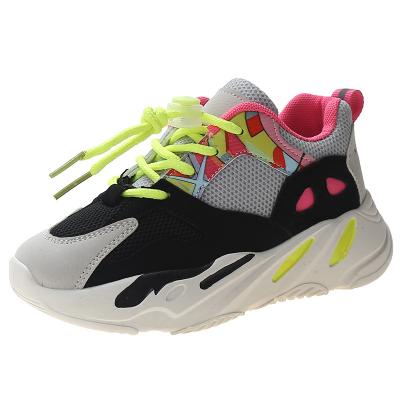China Breathable Girls Boys ChunkySneakers Lace Up Kids School Casual Shoes Brand Designer Small Big Kids Toddler Baby Sports Shoes for sale