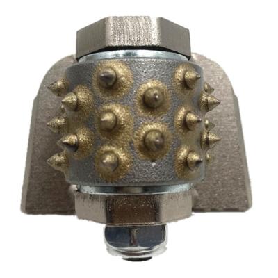 China Lavina Onfloor EDCO Slim-fit Trapezoid Bush Hammer Roller 30S Tungsten Carbide Tips For Floor Preparation Coating Removal Expose Large Aggregate Stone Anti-Slip Finishes for sale