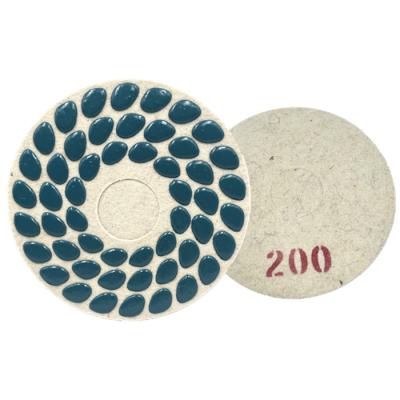 China 7'' 9'' 11'' Lavina Felt Backed Concrete Terrazzo Marble Dry Polishing Pads For Walk Behind Floor Grinders for sale