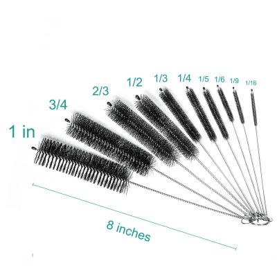 China 10pcs_Nylon Straw Brush Cleaner Bottle Tube Viable Hose Set Wash Clean Too for sale