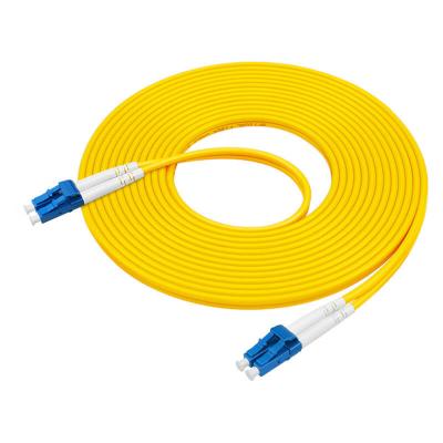 China Duplex LC UPC- LC UPC Fiber Optic Jumper Cord Siglemode 3.0mm for sale