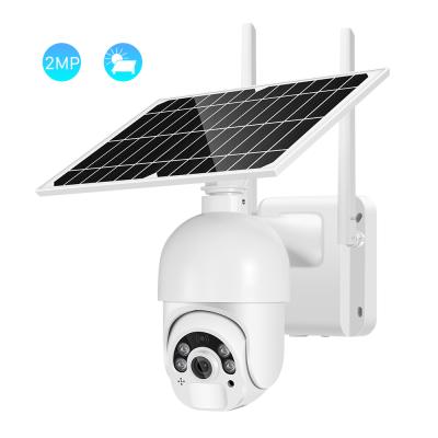 China NIGHT VISION BESDER 1080P Wifi PTZ CCTV Surveillance IP Camera 4X Zoom PIR Detection Wireless Speed Dome Solar Security PTZ Camera for sale