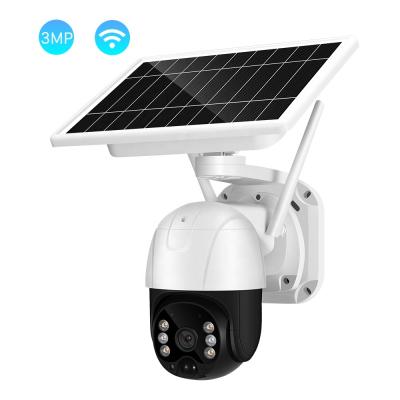 China BESDER NIGHT VISION 3MP Low Power Consumption Wifi PTZ Surveillance IP Camera Solar PRI Detection 4X Zoom Speed Dome Outdoor Camera for sale