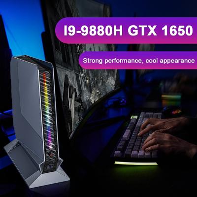 China Het super Gokken Mini Desktop Computer Pc With Win10 van I9 9880H negende wijdde 1650 4GB Videokaart Te koop