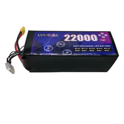 China Rechargeable 2S Rc Toys Battery Pack 22000mah 7.4V 25C Lipo Battery For Aircraft Helicopter Drone for sale