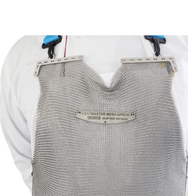 China Comfortable And Soft Chain Metal Mesh Workshop Butcher Steel Protection 100% Stainless Steel Apron for sale