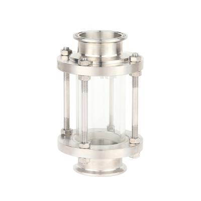 China SS304 or SS316L Tri Clamp Sight Glass Inline Sanitary Straight Stainless Steel 304 for sale