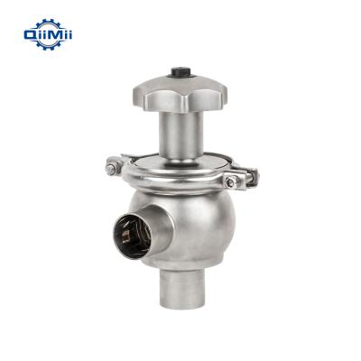China General Stainless Steel Key Handle Divert Seat Valve Sanitary Grade Clamp Divert Valve for sale