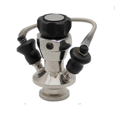 China General Stainless Steel Mini Flange 25.4mm Double Inlet / Outlet Aseptic Sampling Valve Bush for sale