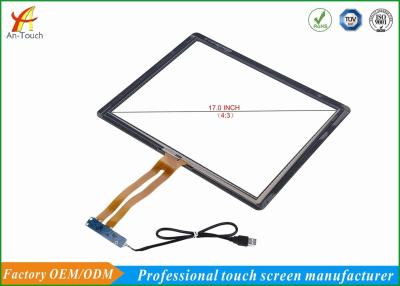 Chine Haut écran tactile 17 sensible pour le remplacement en verre de convertisseur analogique-numérique de contact de kiosque à vendre