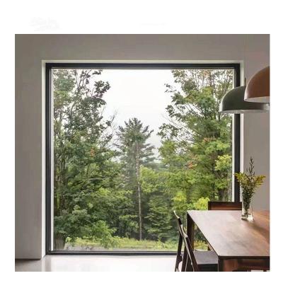 China Lujo moderno de la imagen de la ventana fija de aluminio panorámica grande del marco en venta