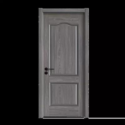 China MDF Teak Laminated Panel Melamine Room Wooden Interior Door For Apartment en venta