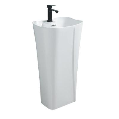 Китай Wholesale Price Modern Sanitary Ware Free Standing White Ceramic Bathroom Wash Basin продается
