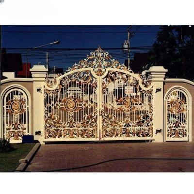 Китай Luxury Antique Wrought Iron Pipe Designs Main Gate for Home Garden Or Outdoors продается