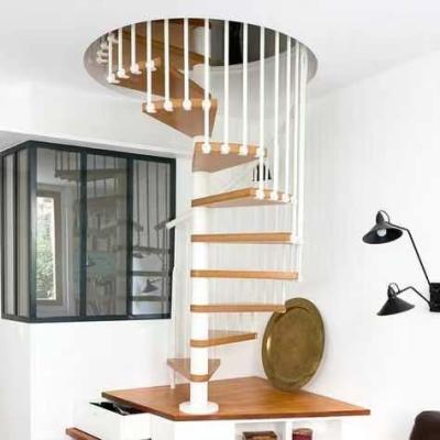 Chine L'escalier en spirale d'économie de l'espace de SUS304 SUS316 a adapté des escaliers aux besoins du client en métal pour les petits espaces à vendre
