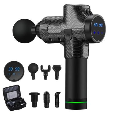 China Touch Screen Control Speeds Loosen Tight Muscles Speed Masaje Muscle Mini Massager Pistola Vibration Massage Fasical Gun for sale