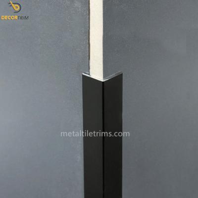 China Wall Protection Corner Guard Tile Outside Corner Trim Matt Black for sale