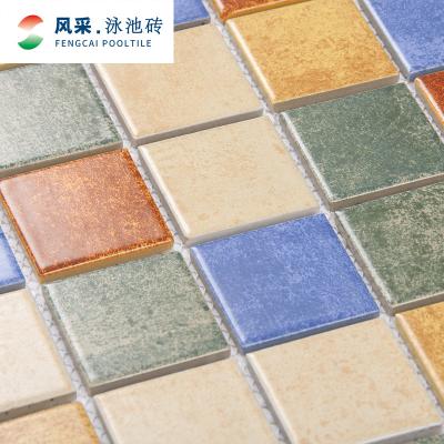 China Rustic Cheap Price Wall Tile 300x300 Bathroom Tiles Green Porcelain Mosaic for sale