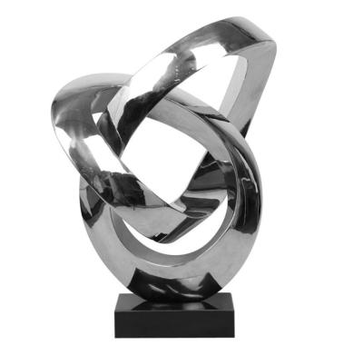 Chine Sculpture abstraite extérieure faite sur commande en acier inoxydable et sculpture en jardin en métal à vendre