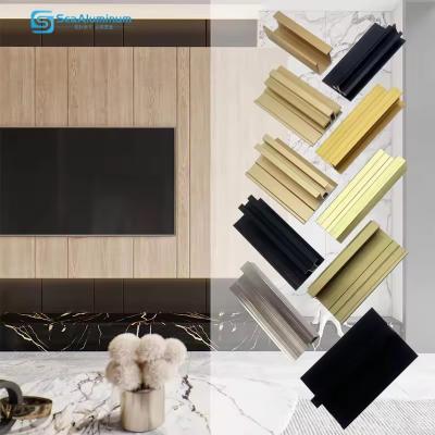 China Anti-Corrosion Lightweight Aluminium Edge Trim Profiles For Furniture / Cabinets for sale