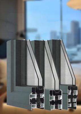 China Anodized 45mm Aluminium Door Frame Profile For Sliding Doors for sale